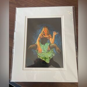 Alaska “good time girl” saloon oil painting 8x10